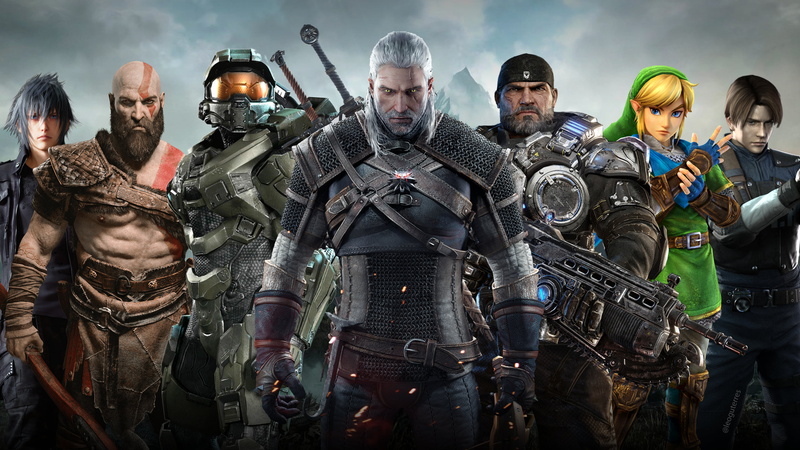 Zelda, God of War, Marcus Fenix, PlayStation, 4K, Halo, Geralt of Rivia, Xbox, The Witcher, Kratos, Leon Kennedy, Final Fantasy XV, Gears of War, Resident Evil