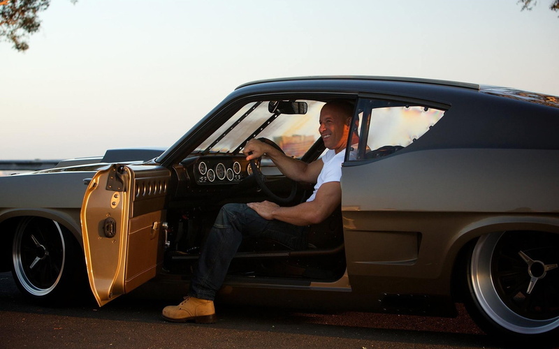 1080P, mode of transportation, land vehicle, outdoors, convertible, Vin Diesel, real people, transportation, car, one person, adult, sitting, casual clothing