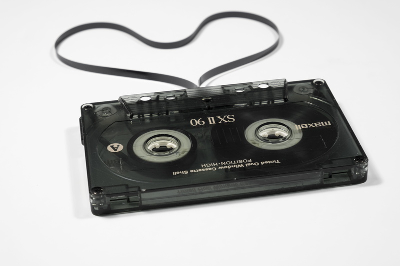 retro styled, obsolete, antique, photography themes, cassette, single object, heart, white background, no people, cut out, the past, indoors, nostalgic