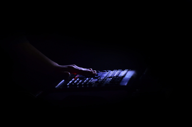 electronics, sound, music, ruling, dark, 4K, stage, technology, regulator, monitor, using laptop, buttons, night, nightlife, hand, indoors, hardware, computer