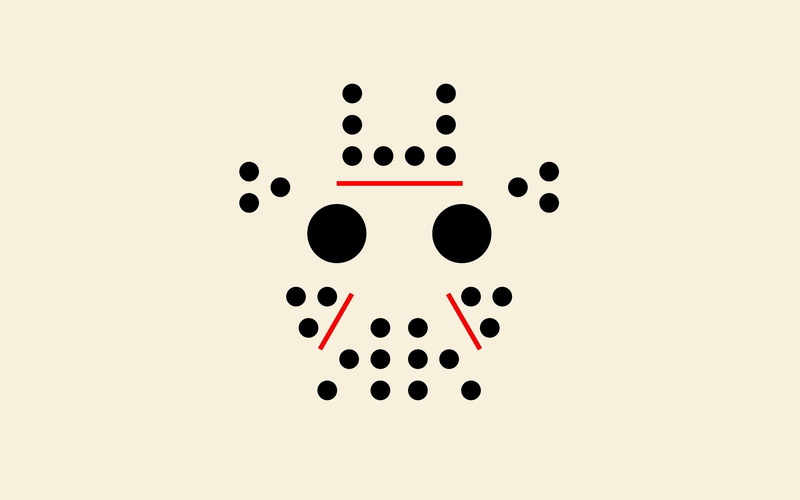 design Element, white Background, luck, red, points, geometric shape, mask, vector, gambling, minimalism, white color, lines, spotted, voorhees, cut out