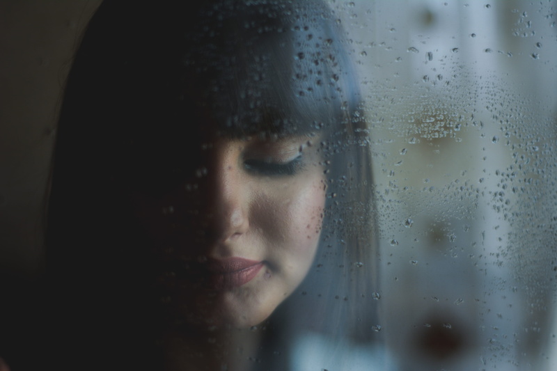 woman, teenager, one person, hairstyle, raindrop, human face, water, dark, style, blur, model, hair, raindrops, rain, droplets, bubble, lifestyles, looking