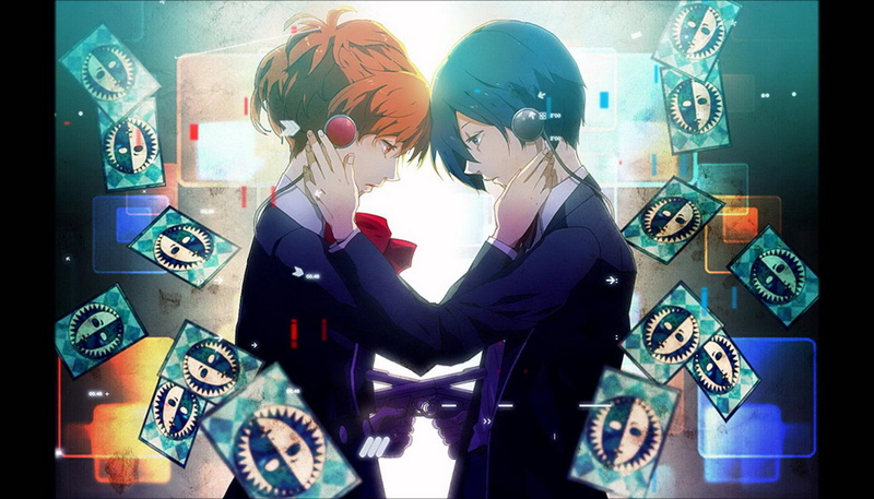 cards, minato, 1080P, bonds, persona, brunette, beyond, cute-girl, minako, persona-3