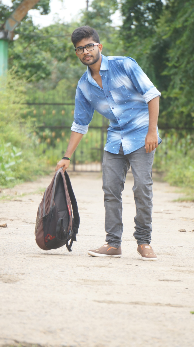 adult, man, casual clothing, standing, indian boy, young men, men, 5K, nature, young adult, education, jeans, stylish boy, walking, day, desktop, footpath