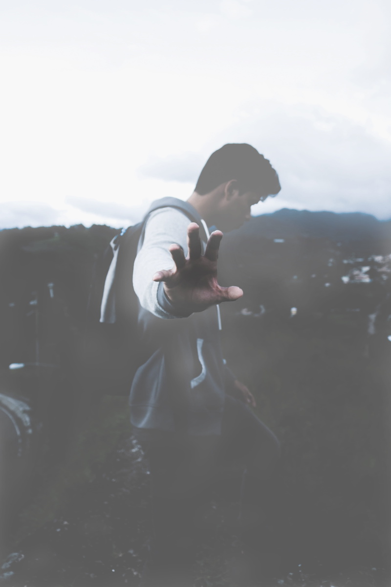 teenager, hand, nature, side view, carrying, adult, three quarter length, Will you, men, contemplation, one Person, casual clothing, people, one man only