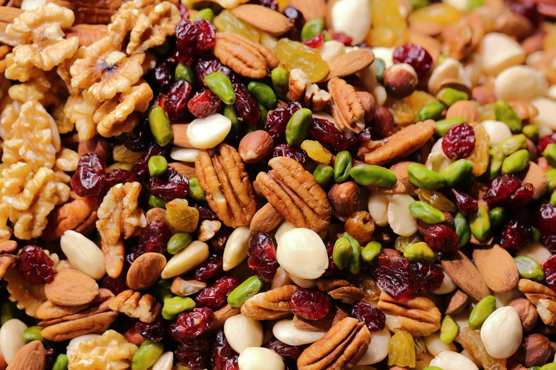 vegetable, pottery, pecan, close-up, vegetation, herbal, raisin, breakfast, 5K, healthy eating, no people, plant, beans, nut, nut - food, multi colored