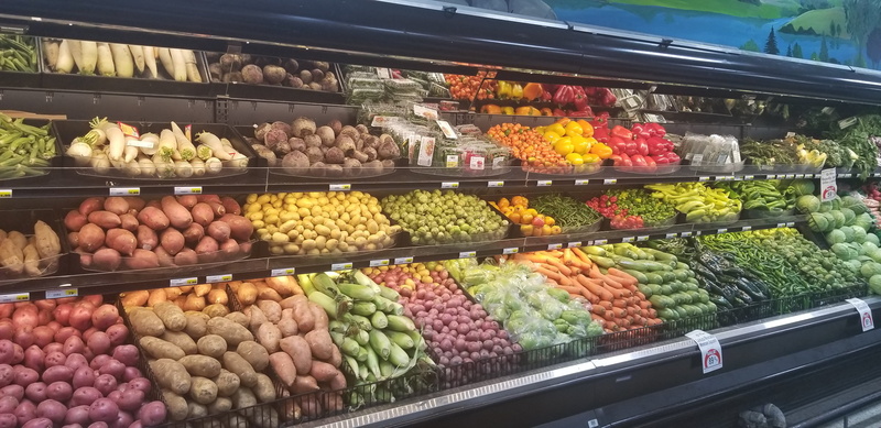 large group of objects, supermarket, creme, potted plant, pottery, display cabinet, retail, choice, grocery store, market, no people, united states, plant