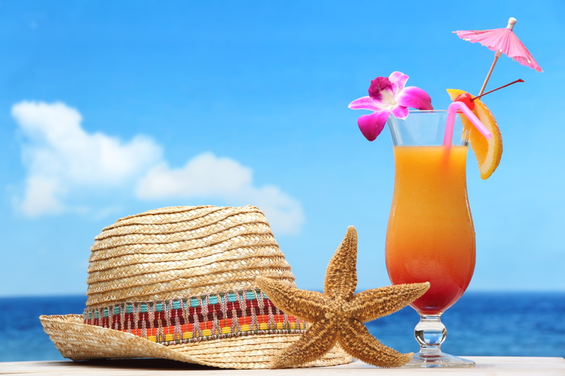 beach, 5K, fresh, fruit, summer, sea, paradise, cocktail, tropical, drink