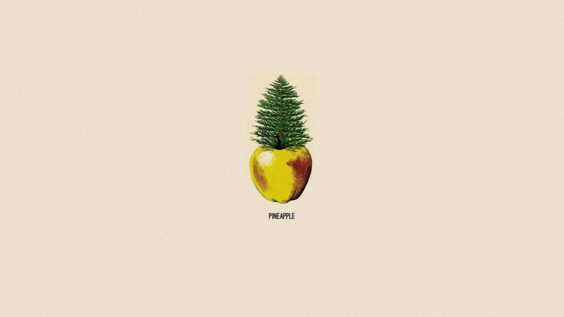 humor, drawing, 1920x1080, pineapple, funny, 1080P