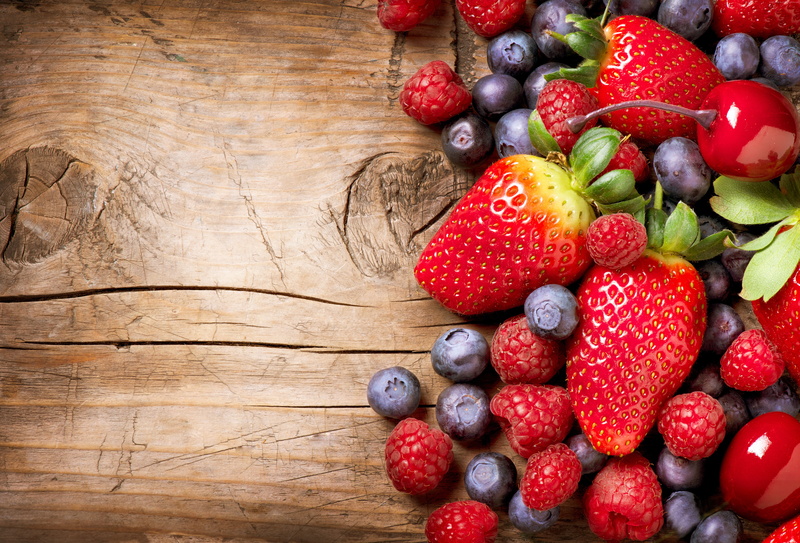 strawberry, raspberry, 5K, blueberry, fruits, Berries