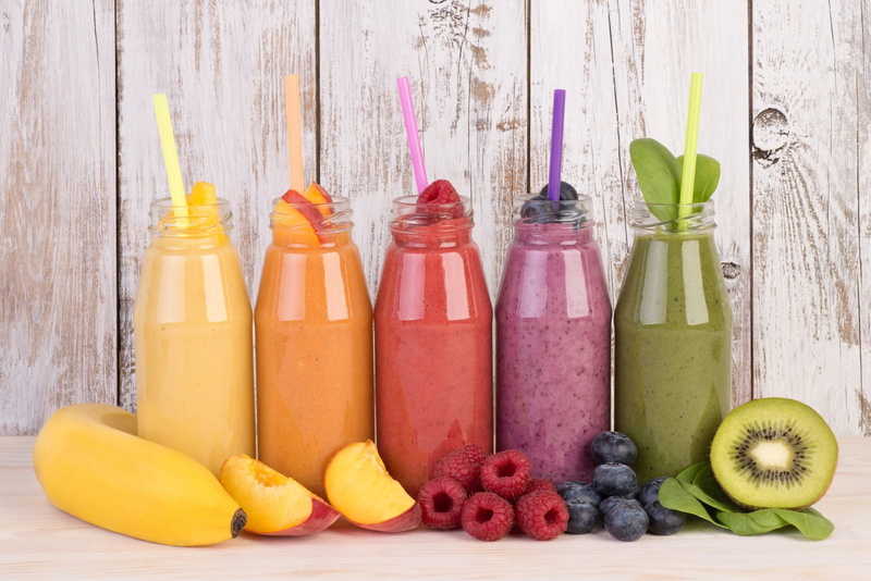 Juice, Nectarine, Food, Fruit, Kiwi, Colors, Drink, Banana, 1080P, Smoothie, Blueberry, Raspberry