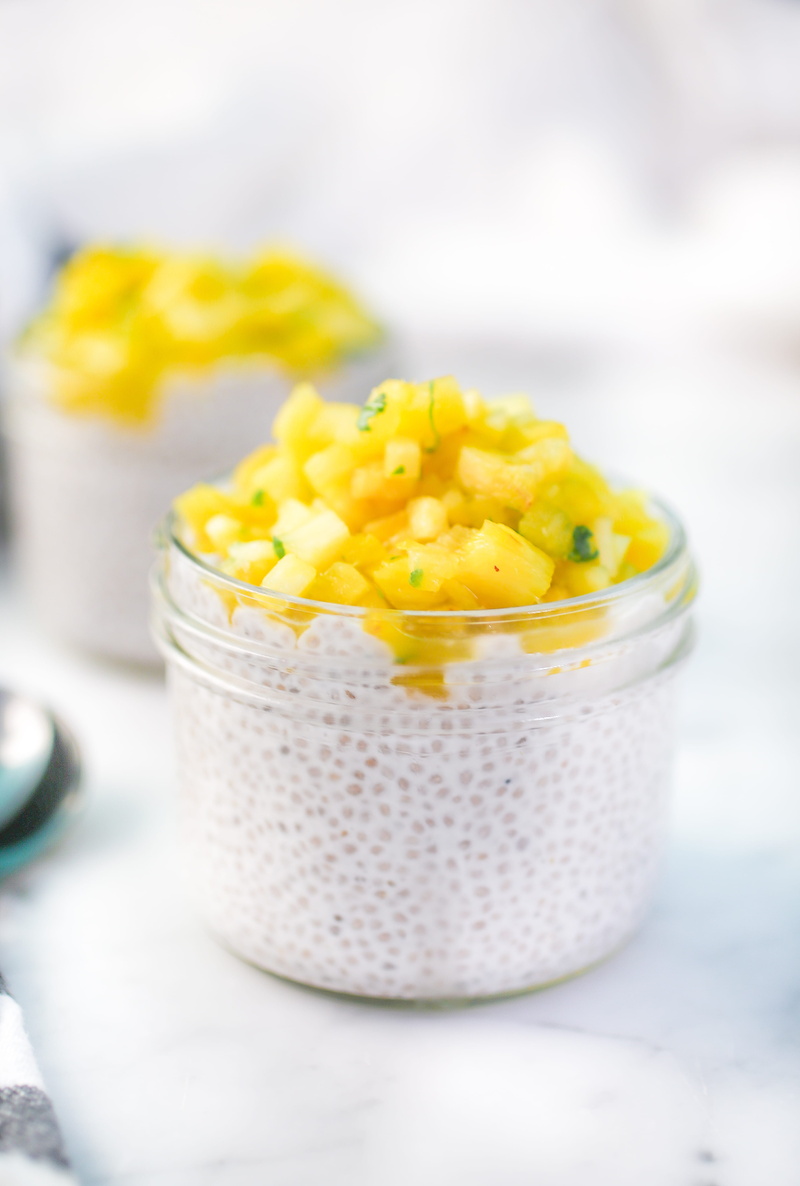 sweet, corn, studio shot, focus on foreground, dessert, chia pudding, yogurt, healthy eating, pineapple, yellow, food, no people, container, sweet food