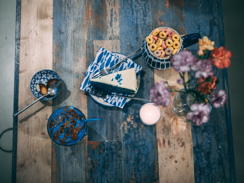 nature, chocolate, flower arrangement, confectionery, creme, close-up, art and craft, hanging, sweets, food, outdoors, wood - material, trademark, flowering plant