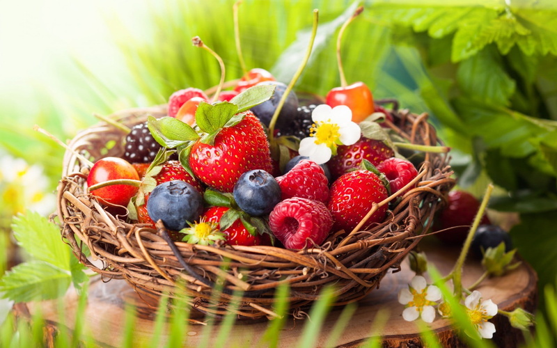 berry fruit, food and drink, plant, container, healthy eating, basket, 1080P, plant part, lunch, selective focus, no people, blueberries, agriculture