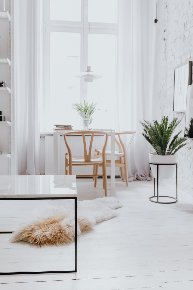 wooden floor, flooring, white floor, common, indoors, potted plant, living room, minimal, wood - material, design, living, modern, growth, marble, room