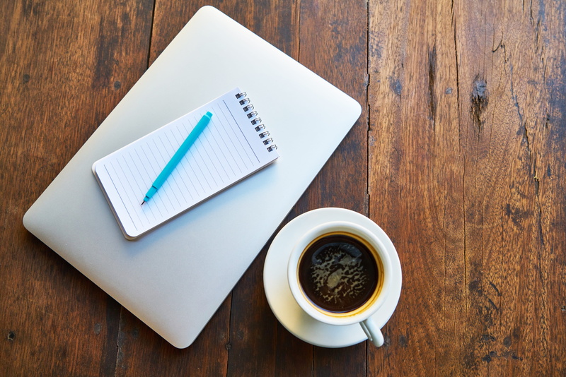 pocket, Coffee, modern, note, course, the work, 8K, indoors, read, macro, espresso, Beverage, wood - material, cappuccino, surface, keyboard, white, high angle view