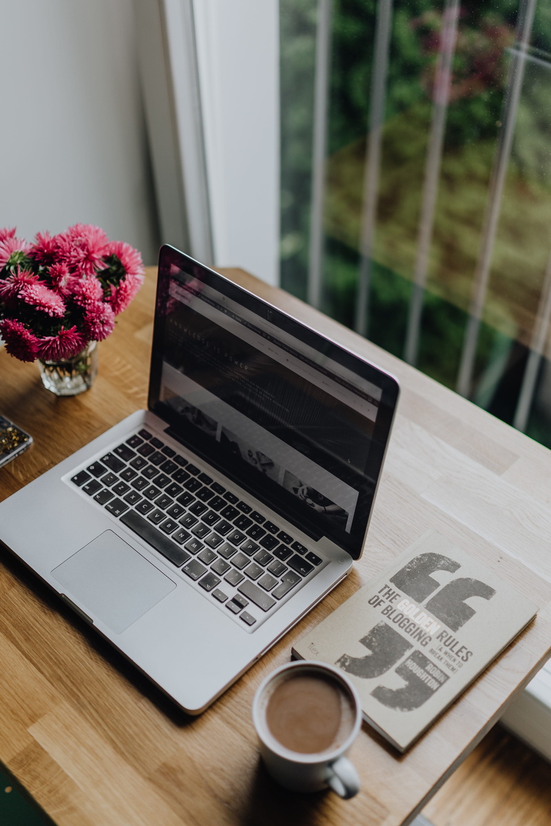 no people, room, table, mug, freshness, work, desk, working, houseplant, communication, cappucino, chair, flower, laptop, home office, flowers, wireless technology