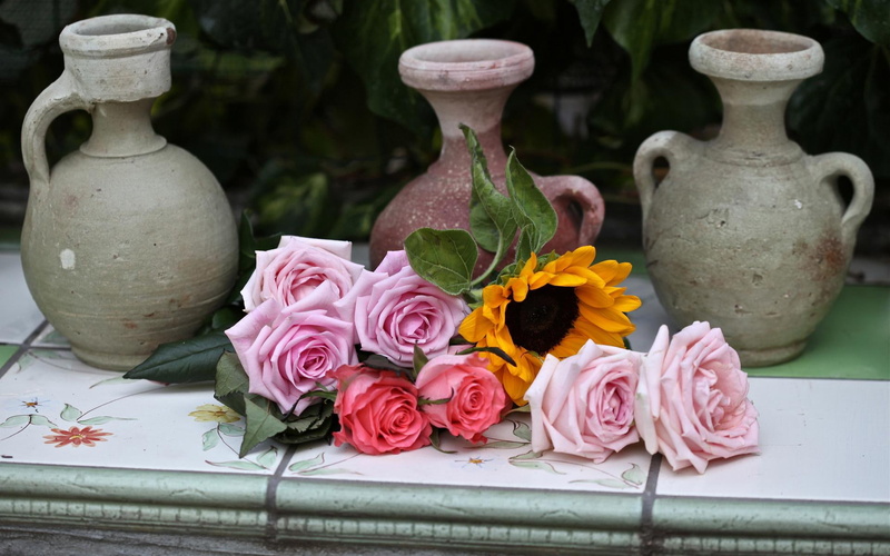 3d and abstract, rose, 1080P, flower, still, life