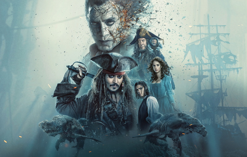 8K, Dead Men Tell No Tales, Pirates Of The Caribbean: Dead Men Tell No Tales, Jack Sparrow, Johnny Depp, Pirates Of The Caribbean: