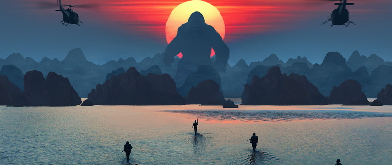 King Kong, digital art, 2017 (Year), 2K, movies, Kong: Skull Island