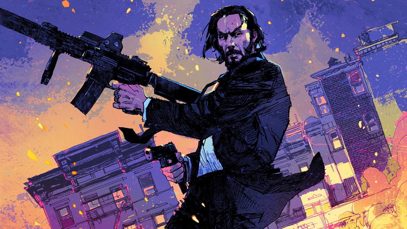 pistol, cinema, John Wick 2, John Wick: Chapter 2, strong, weapon, Keanu Reeves, powerful, gun, man, night, movie, city, rifle, film, 1080P, John Wick