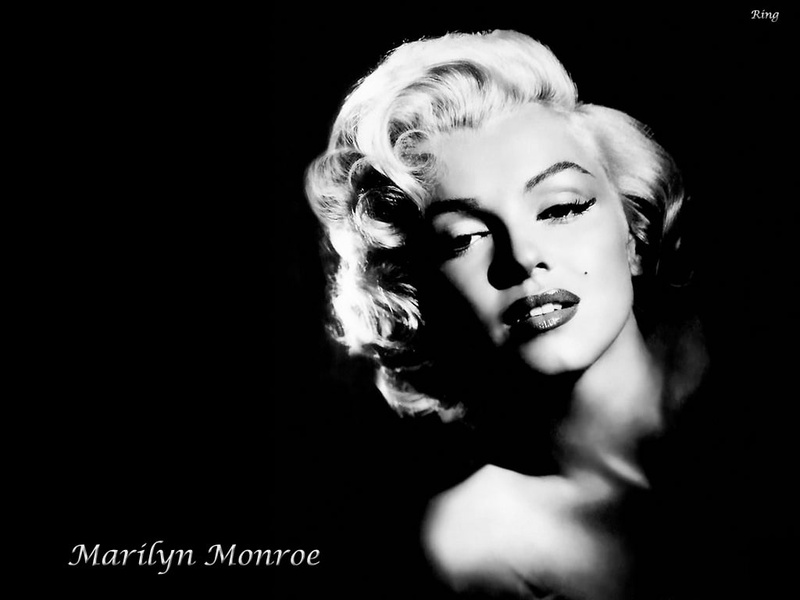 curly hair, black and white, white, marilyn monroe, hair, black, beauty, short, short hair, marilyn, celebrities, photography, monroe, curly, 480P
