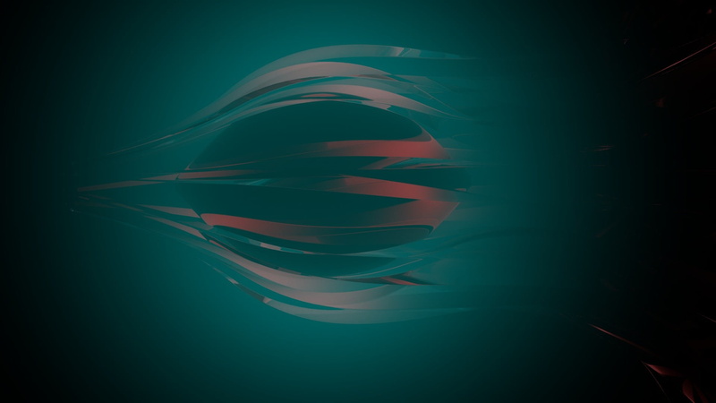 motion, studio shot, Cinema 4D, swimming, red, illuminated, close-up, black, underwater, green color, pattern, water, abstract, 1080P, black background