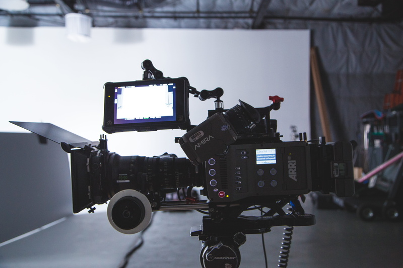 media equipment, arri, photographic equipment, television industry, 5K, film, fujinon, camera, focus on foreground, home video camera, coolrig, amira