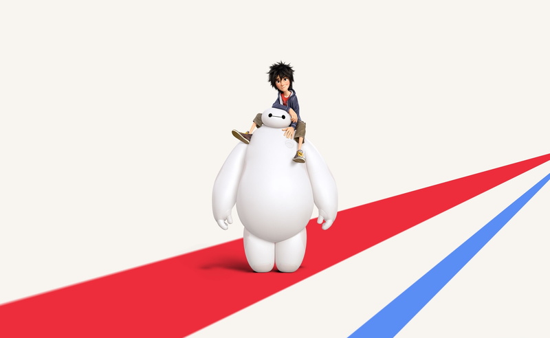 Cartoons, Hiro, Big Hero 6, 2K, white color, sign, big, white background, men, Film, standing, one person, young adult, representation, indoors