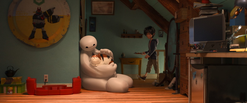 Big Hero 6, Movie, day, table, hero, male likeness, creativity, innocence, human representation, toy, people, seat, childhood, indoors, Baymax, scene, screenshot