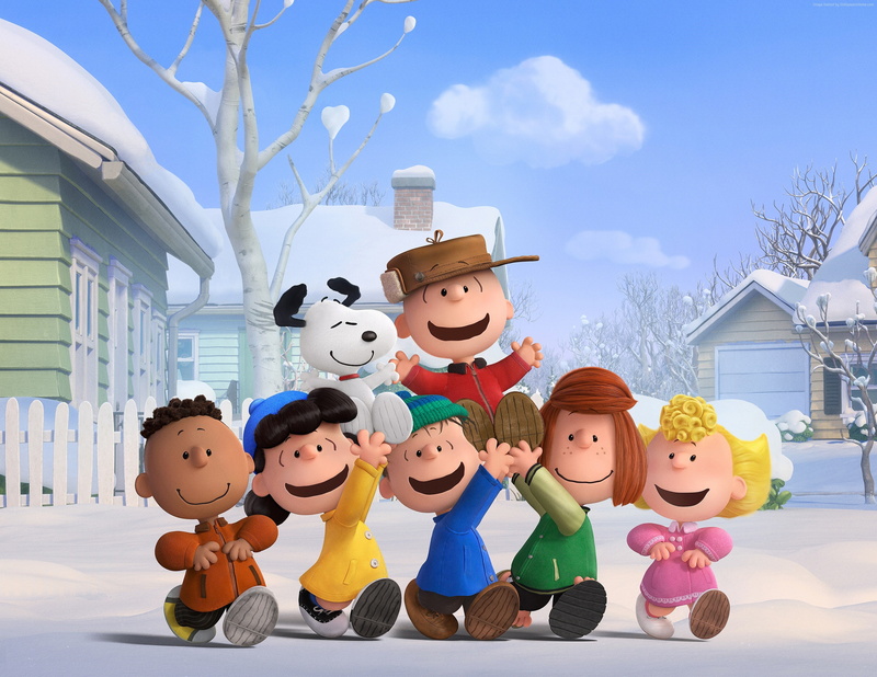 Charlie Brown, dog, cartoon, film, puppy, Noah Schnapp, 2015, 2K, Bill Melendez, Best Animation Movies of 2015, The Peanuts Movie, Snoopy, movie