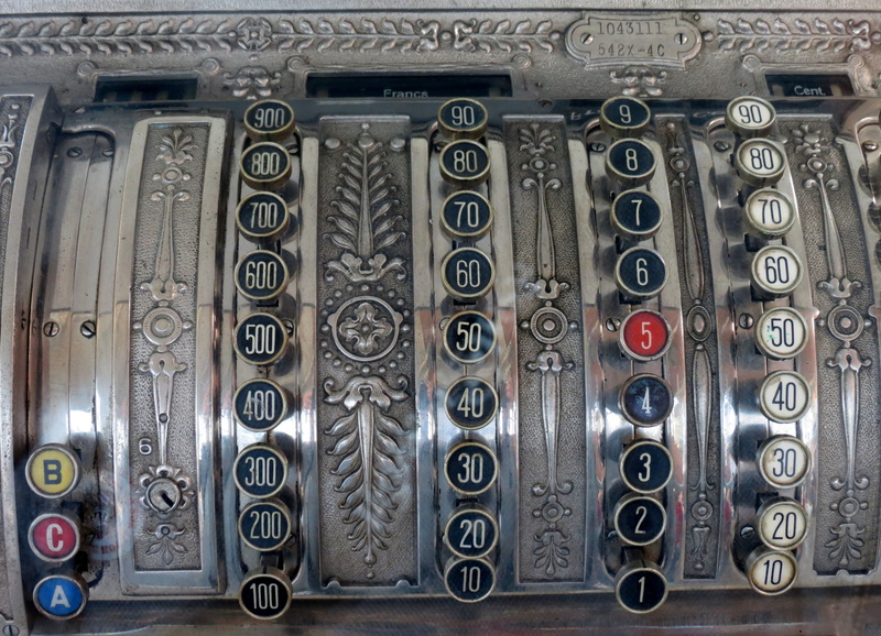 indoors, currency, finance, machine, full frame, no people, pay, keyboard, mechanically, cashbox, historically, keys, arrangement, money box buttons, payment