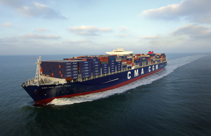 mode of transportation, no people, transportation, The ship, architecture, Sea, outdoors, Corte Real, horizon over water, water, business, cargo, container ship