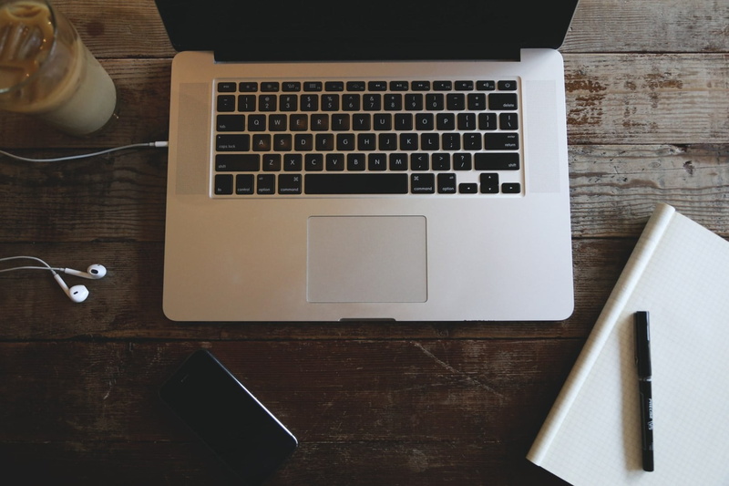 wood - material, technology, computer keyboard, table, laptop, connection, computer equipment, still life, communication, pro, macbook, high angle view