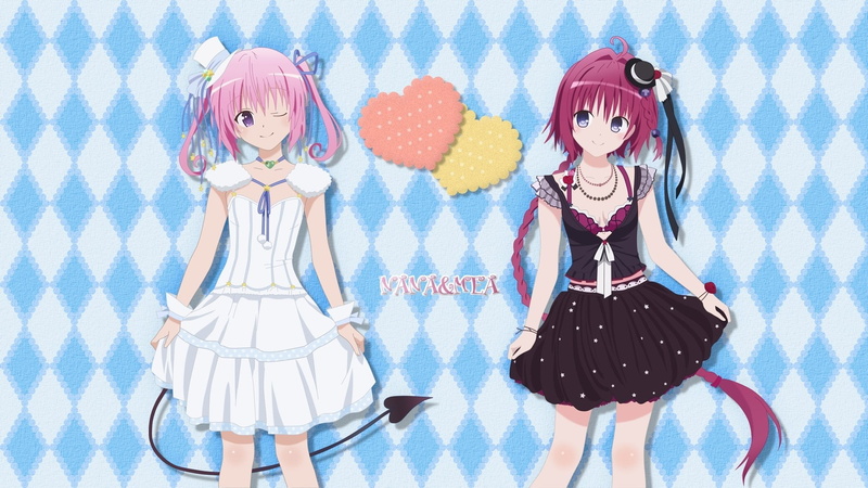 women, emotion, Nana Aster Deviluke, females, To Love-Ru: Darkness, child, 1080P, blue, toy, fashion, sister, girls, full length, indoors, representation