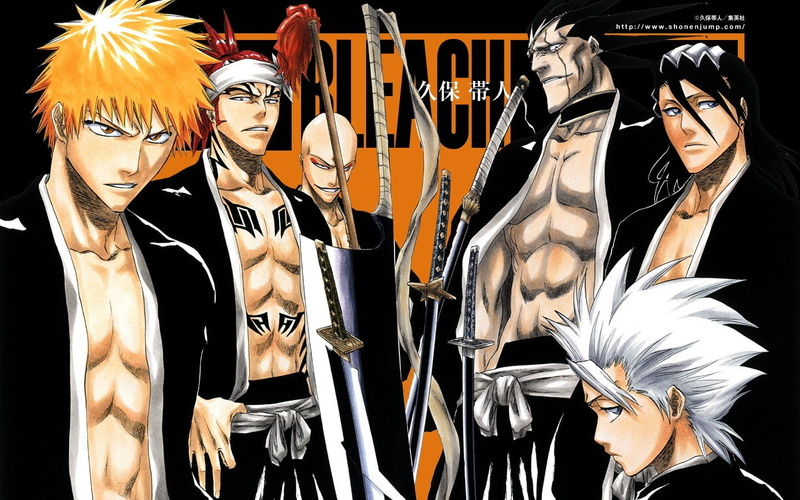 byakuya, kenpachi, madarame, kuchiki, ikkaku, abarai, bleach, renji, zaraki, 720P, kurosaki, toshiro, hitsugaya, ichigo