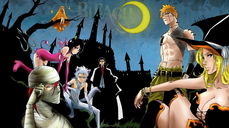 Matsumoto Rangiku, men, Hitsugaya Toshiro, women, standing, lifestyles, Bleach, architecture, art and craft, people, arts culture and entertainment