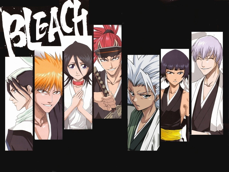 Bleach, Byakuya Kuchiki, Tōshirō Hitsugaya, Soifon (Bleach), Ichigo Kurosaki, Gin Ichimaru, Renji Abarai, Rukia Kuchiki, 720P