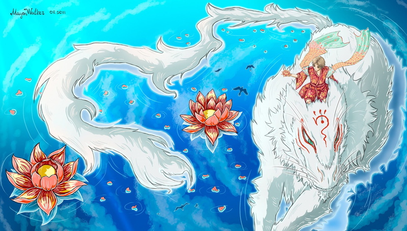 multi colored, Natsume Book of Friends, 720P, creativity, craft, plant, paintings, no people, art and craft, water, anime, painted, floral pattern, painted image