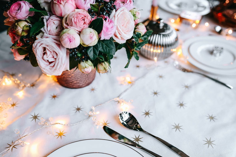 beauty in nature, flower head, 4K, flowering plant, decoration, plant, indoors, christmas decoration, wedding, table set, tea light, decorations, flower