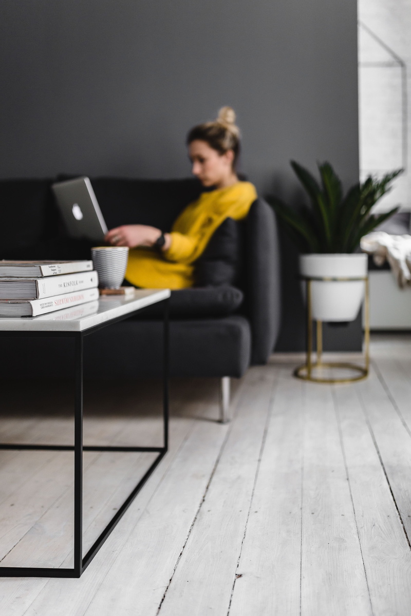 people, living Room, scandi, adult, woman, caucasian, couch, minimalism, 5K, adults only, book, person, lifestyles, publication, table, casual Clothing