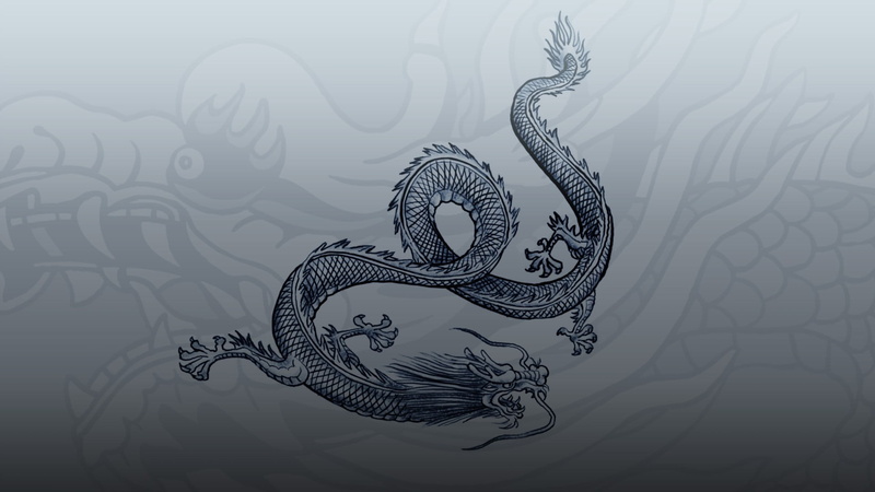 pattern, image, illustration, elegance, white, vector, black, 1080P, reptile, Steam (software), Sleeping Dogs, dragon, art and craft, close-up, drawing - art product