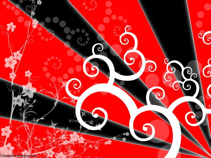 water, digital art, black, metal, drop, white color, 480P, shape, vibrant color, flowers, red, nature, studio shot, black color, abstract, food and drink