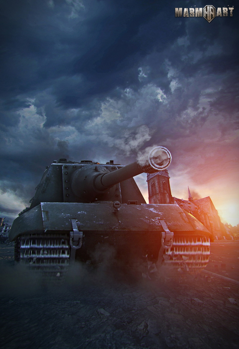 Jagdpanzer E 100, transportation, military, World of Tanks, art, armored tank, mode of transportation, weapon, architecture, fantasy, war, men
