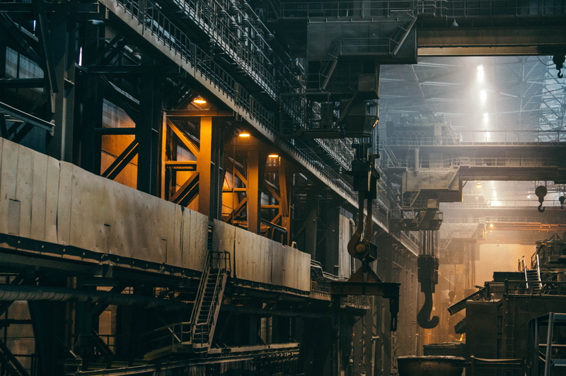 staircase, connection, black, bridge - man made structure, industry, steel, railroad Track, work, empty, building, metal, low angle view, architecture