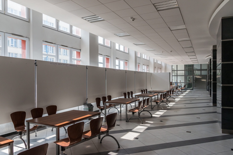 the university, classroom, furniture, polytechnic university which, large group of objects, ceiling, building and construction, science, empty, the interior of the