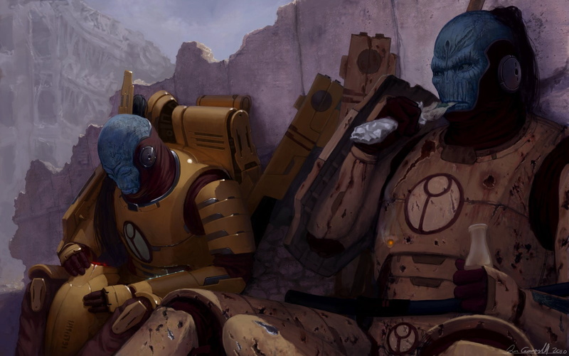 still life, Tau, wheel, 720P, variation, Tau Empire, day, creativity, blue, two, table, representation, Warhammer 40,000, wall - building feature, clock