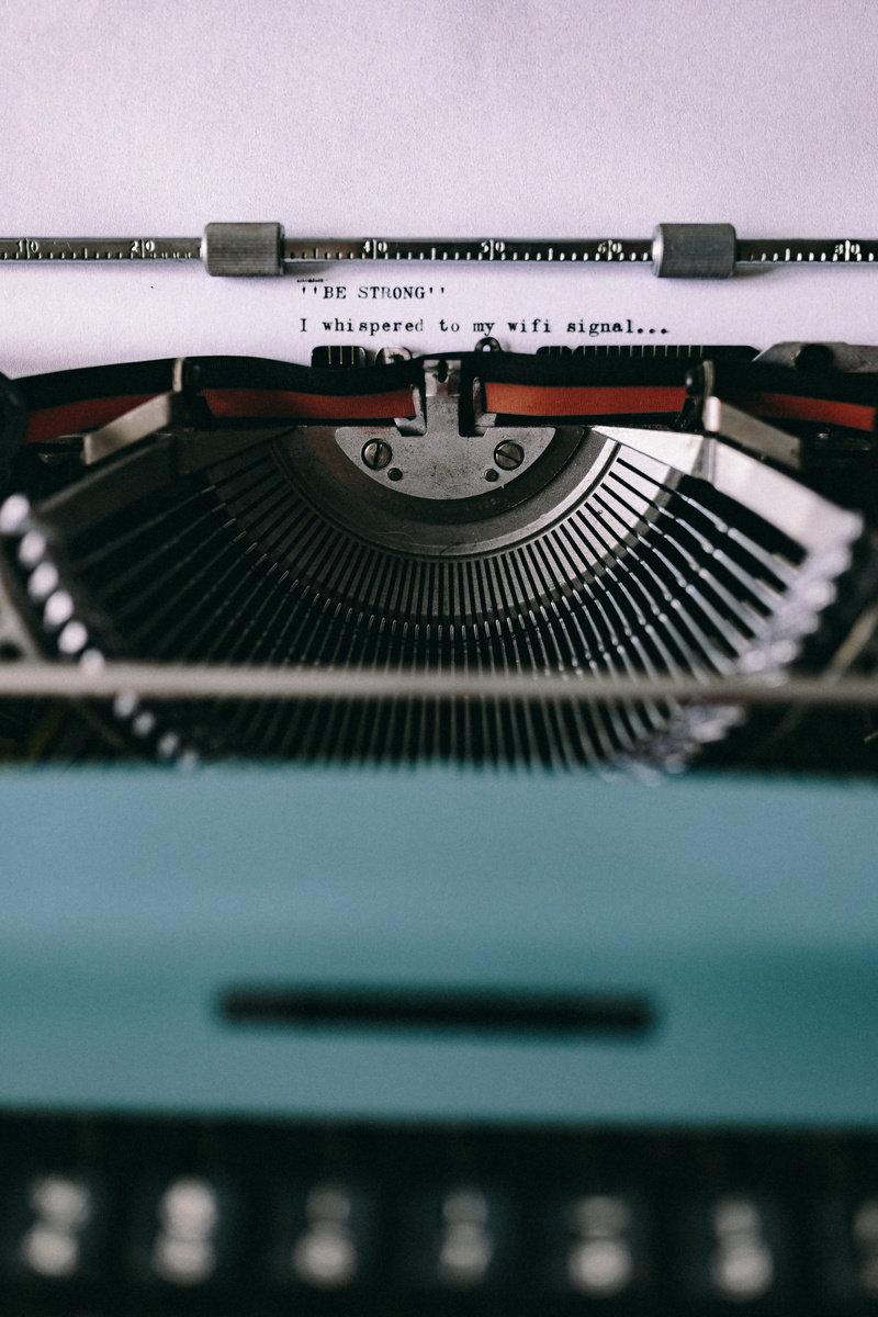 typewriter, letter, text, equipment, close-up, arts culture and entertainment, retro Styled, vintage, old, antique, analog, keyboard, alphabet, selective focus
