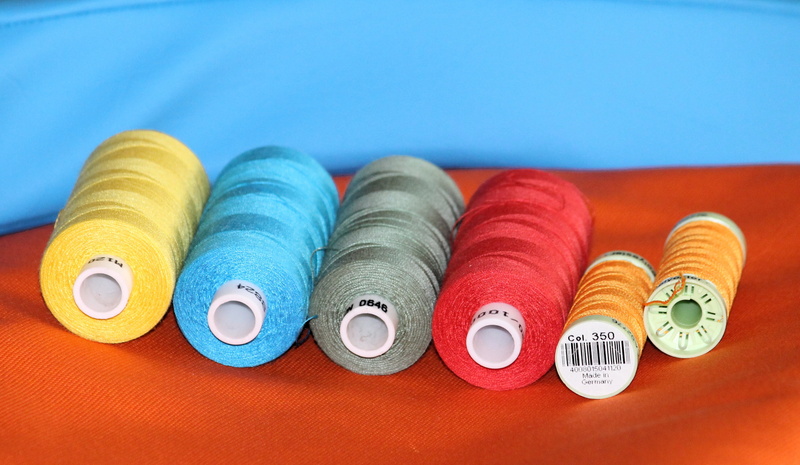 material, assorted, rolled Up, yellow, fabric, bobbin, nähutensilien, coil, close, embroidery, hand labor, art and craft, sewing thread, sewing accessories