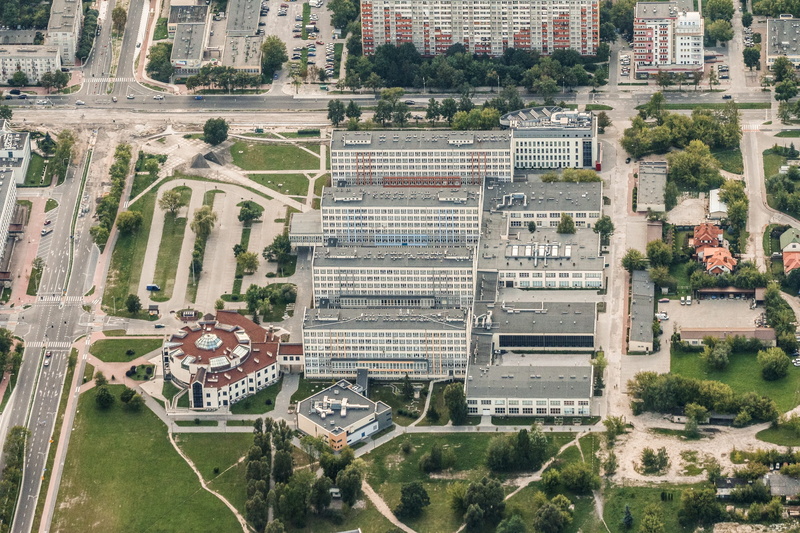 building, nature, road, plant, city, tree, polytechnic university which, motor vehicle, day, the streets, built structure, aerial view, cityscape, building exterior